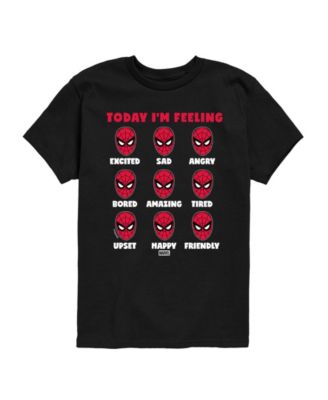 Boys' 8-20 Spider-Man Today I'm Feeling Moods Youth Short-Sleeve Graphic T-Shirt