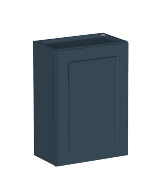 Standard Wall Cabinet (1 Door 2 Shelves), Kitchen Cabinet with Solid Wood Frame, Soft-Close Hinge
