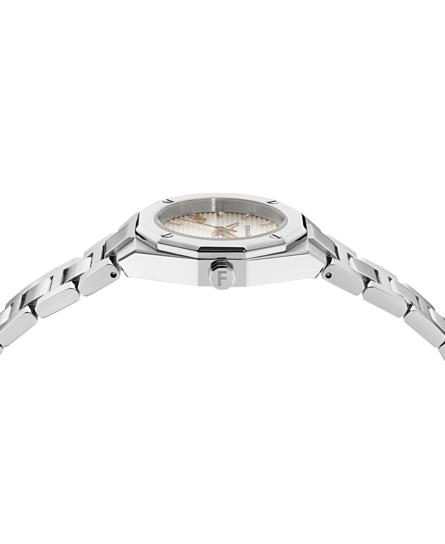 Женские часы Ferragamo Edge Silver Stainless Steel Bracelet Watch 28mm — фото 2