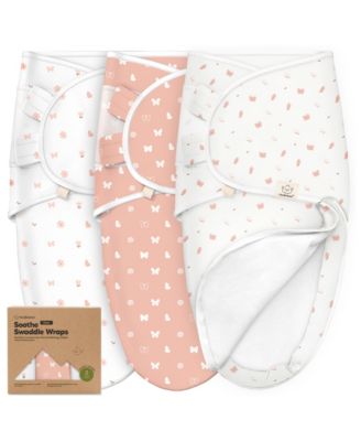 3pk Soothe Zippy Baby Swaddles 0-3 Months, Newborn Sleep Sacks, Zipper Swaddle, Wearable Swaddle Blanket