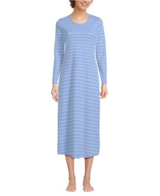 Women's Cotton Long Sleeve Midcalf Nightgown
