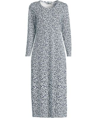 Women's Cotton Long Sleeve Midcalf Nightgown