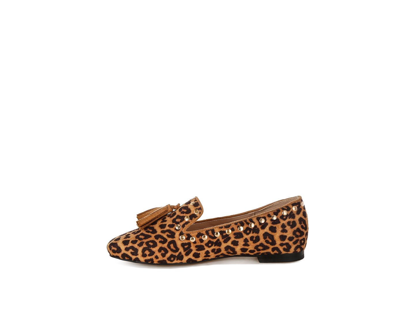 Женские туфли Rag & Co Niloha Studs and Tassels Detail Leopard, цвет: Коричневый — фото 6
