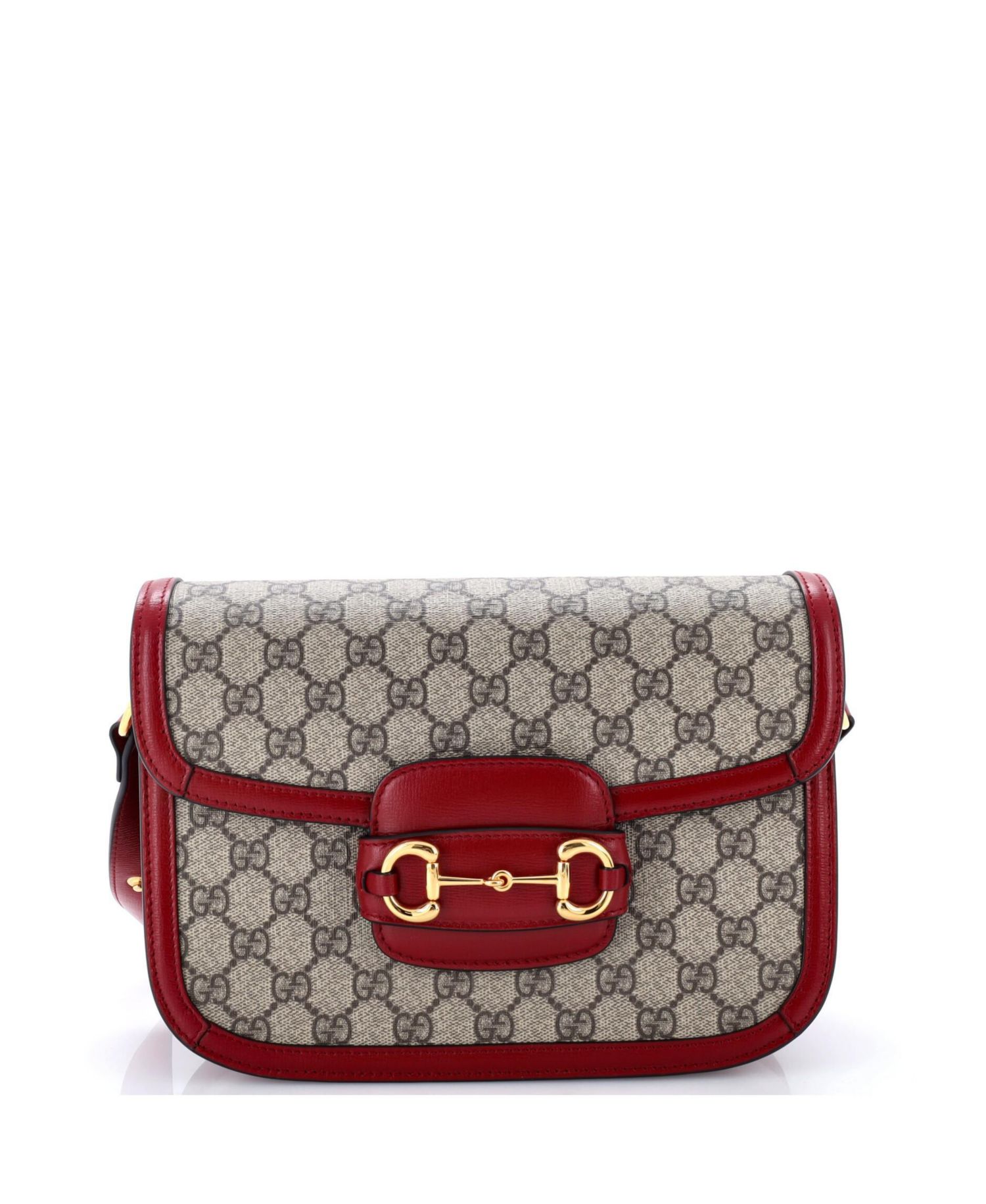 Small Horsebit 1955 Shoulder Bag GG Coated Canvas with Leather