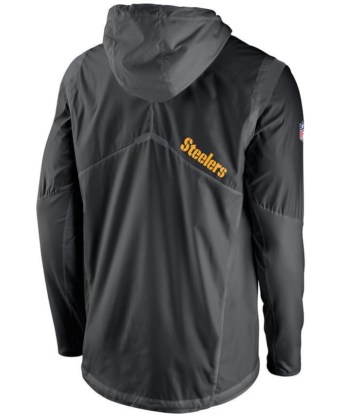 Nike Men's Pittsburgh Steelers Vapor Speed Fly Rush Hooded Jacket ...