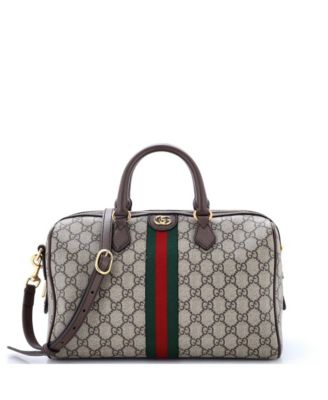 Medium Ophidia Convertible Boston Bag GG Coated Canvas