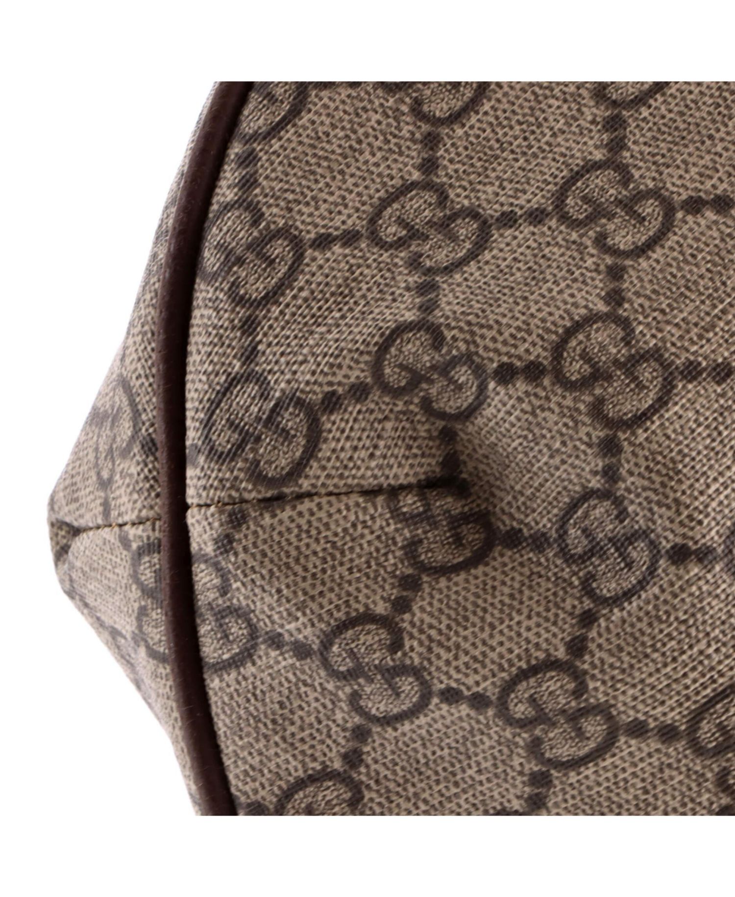 Large Ophidia Half Moon Hobo GG Coated Canvas