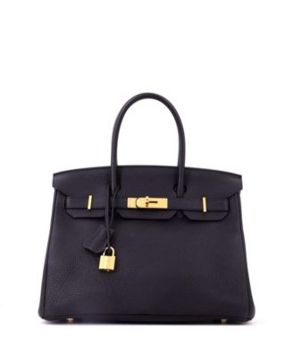 Birkin 30 Handbag Black Togo with Gold Hardware