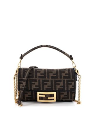 Mini Baguette NM Bag Zucca Canvas