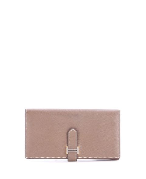 Pre-Owned HERMÉS Long Bearn Wallet Epsom