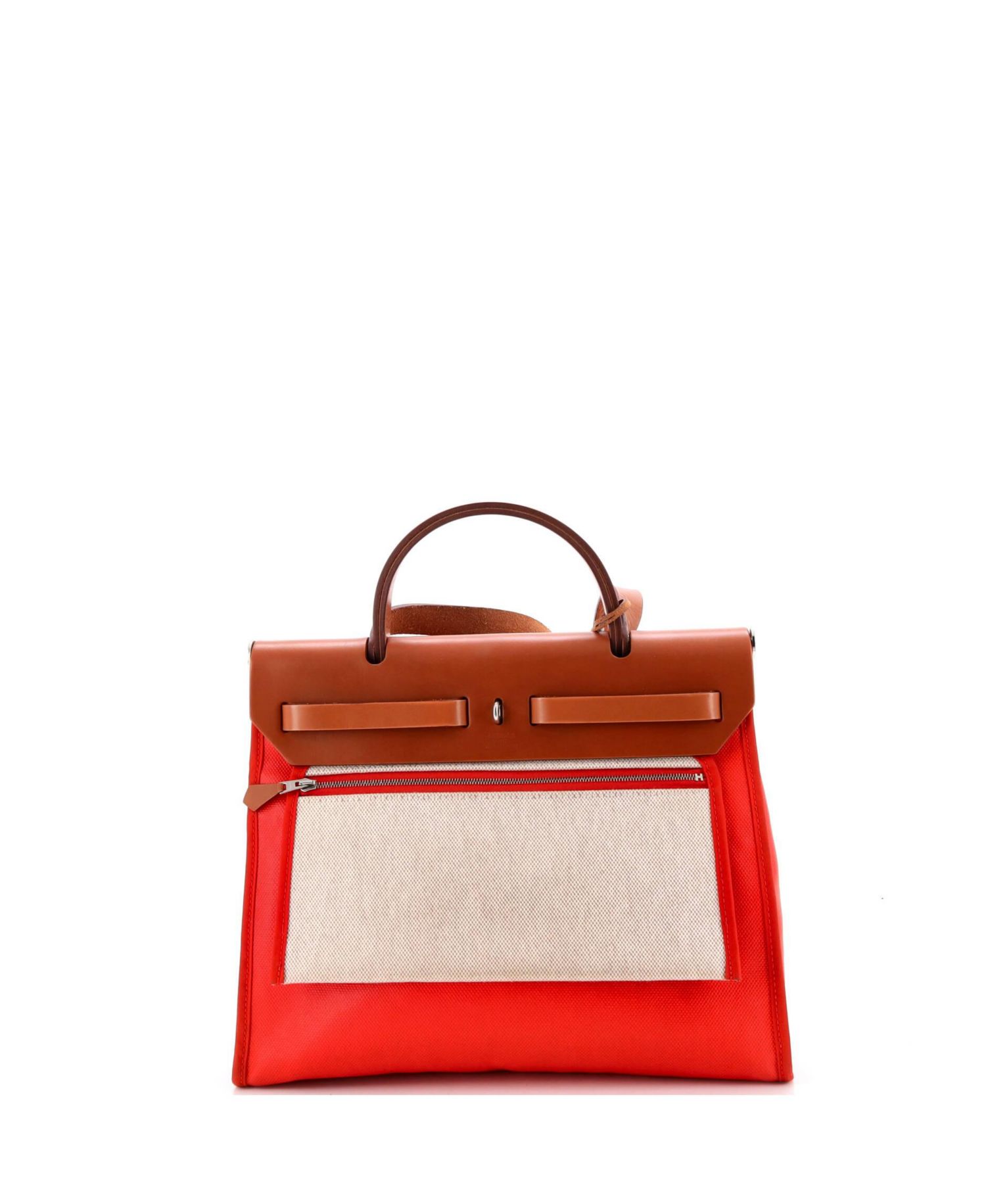 31 Herbag Zip Berline Vache Canvas and Leather