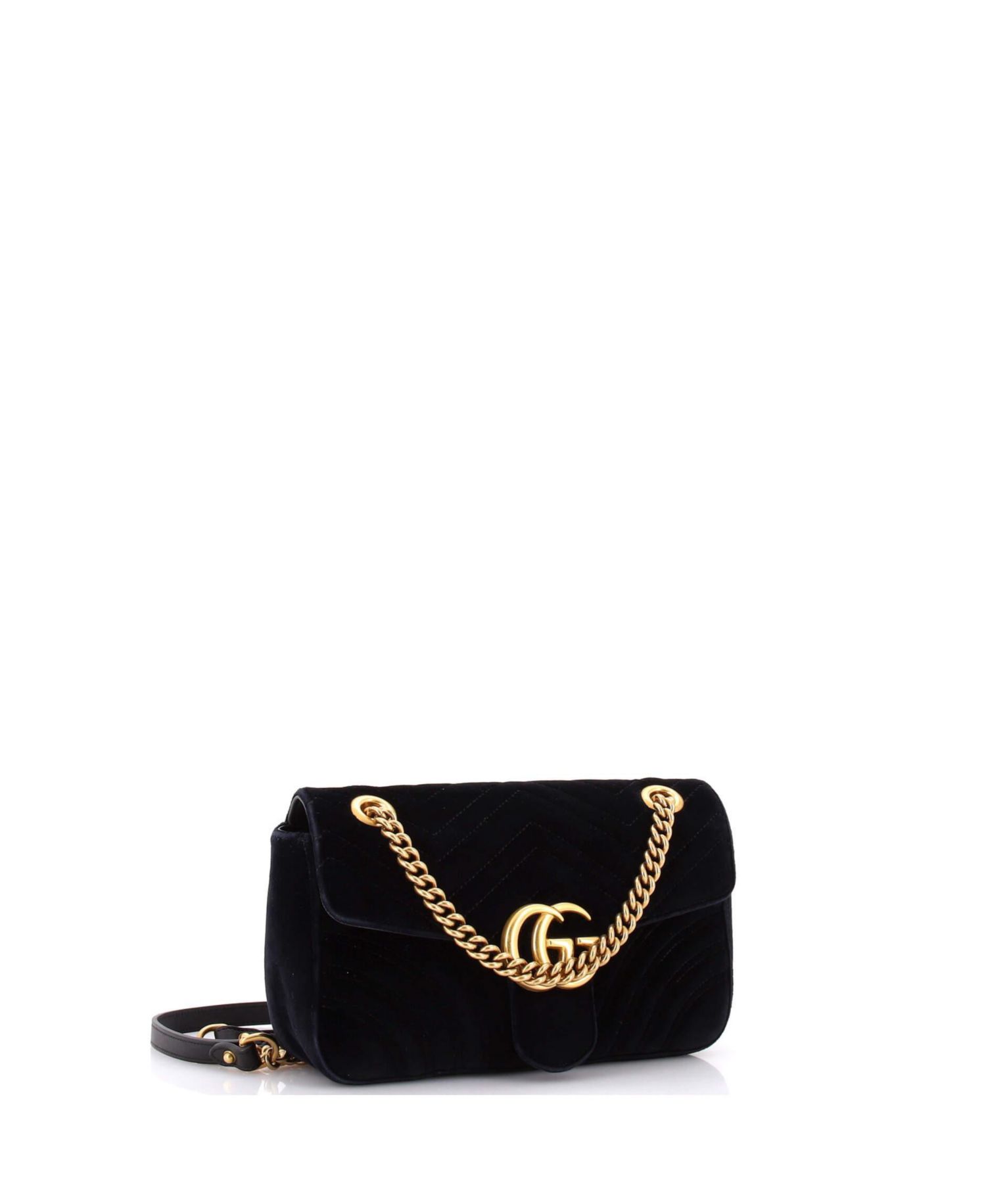 Small GG Marmont Flap Bag Matelasse Velvet