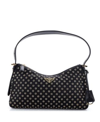 Medium Aimee Shoulder Bag Re-Nylon with Grommets