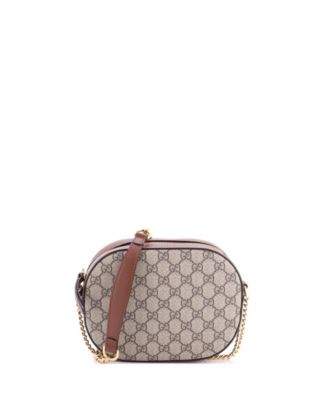 Mini Chain Crossbody Bag GG Coated Canvas and Leather