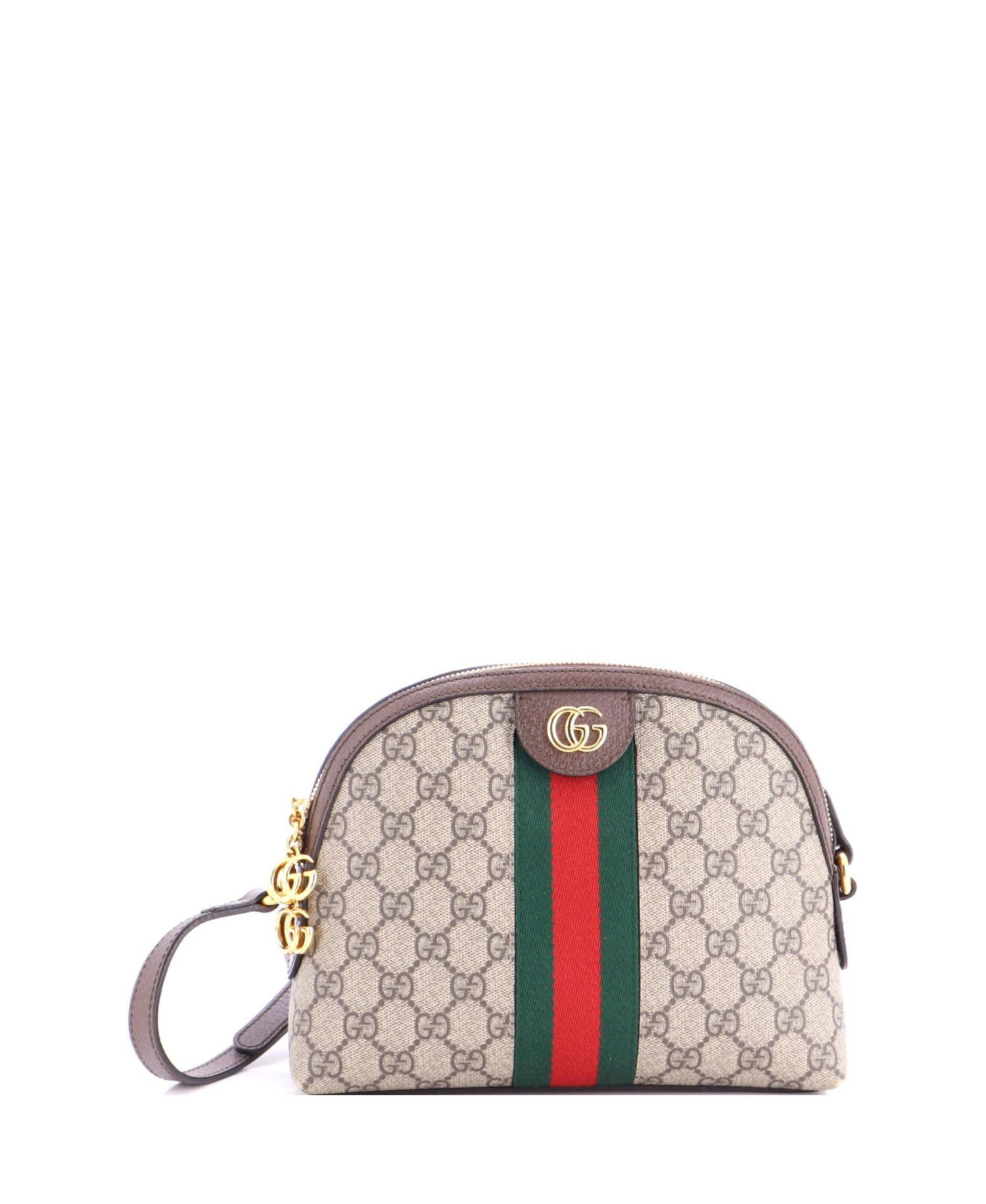 Small Ophidia Dome Shoulder Bag GG Coated Canvas