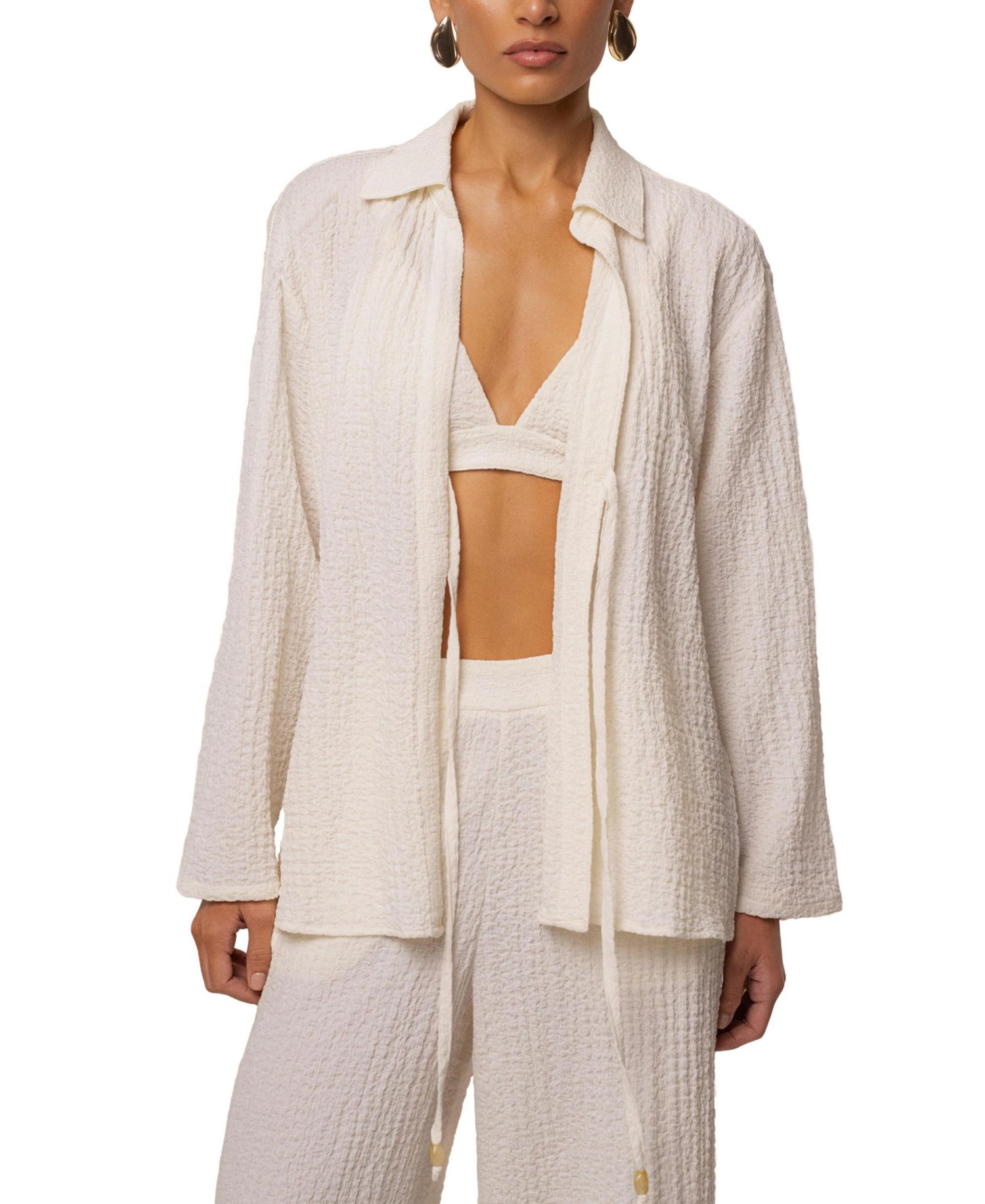 Women's Unwind Tie-Front Blouse