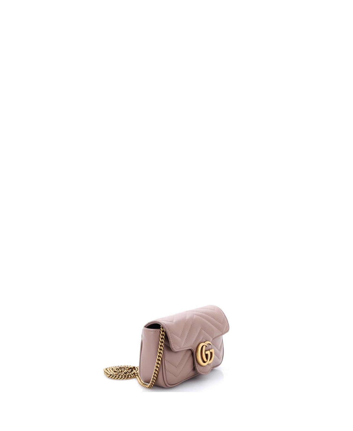 Super Mini GG Marmont Flap Bag Matelasse Leather