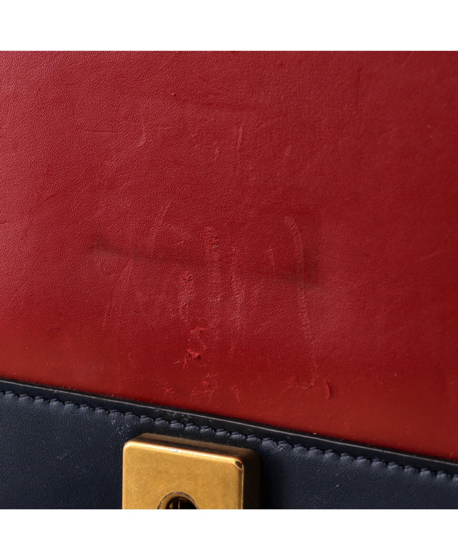 Small Queen Margaret Top Handle Bag Colorblock Leather