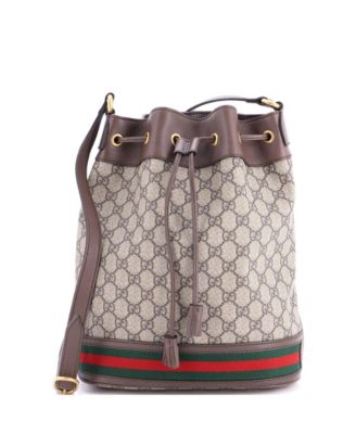 Medium Ophidia Bucket Bag GG Coated Canvas