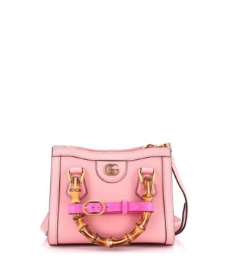 Mini Diana NM Bamboo Handle Tote Leather