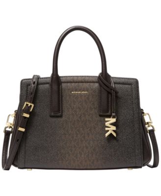 MICHAEL Laila Signature Small Satchel Handbag