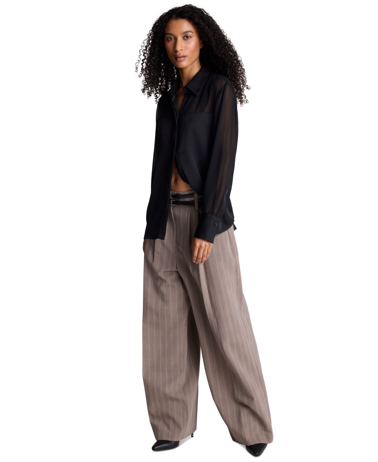 Women's Long-Sleeve Button-Front Shirt