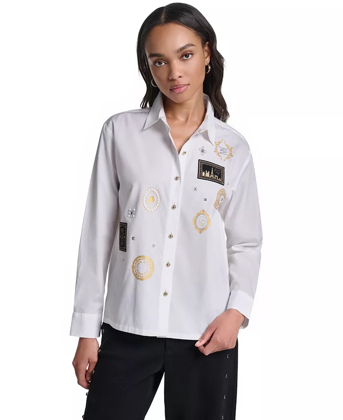 Women's Embellished Cropped Top - thumbnail 2