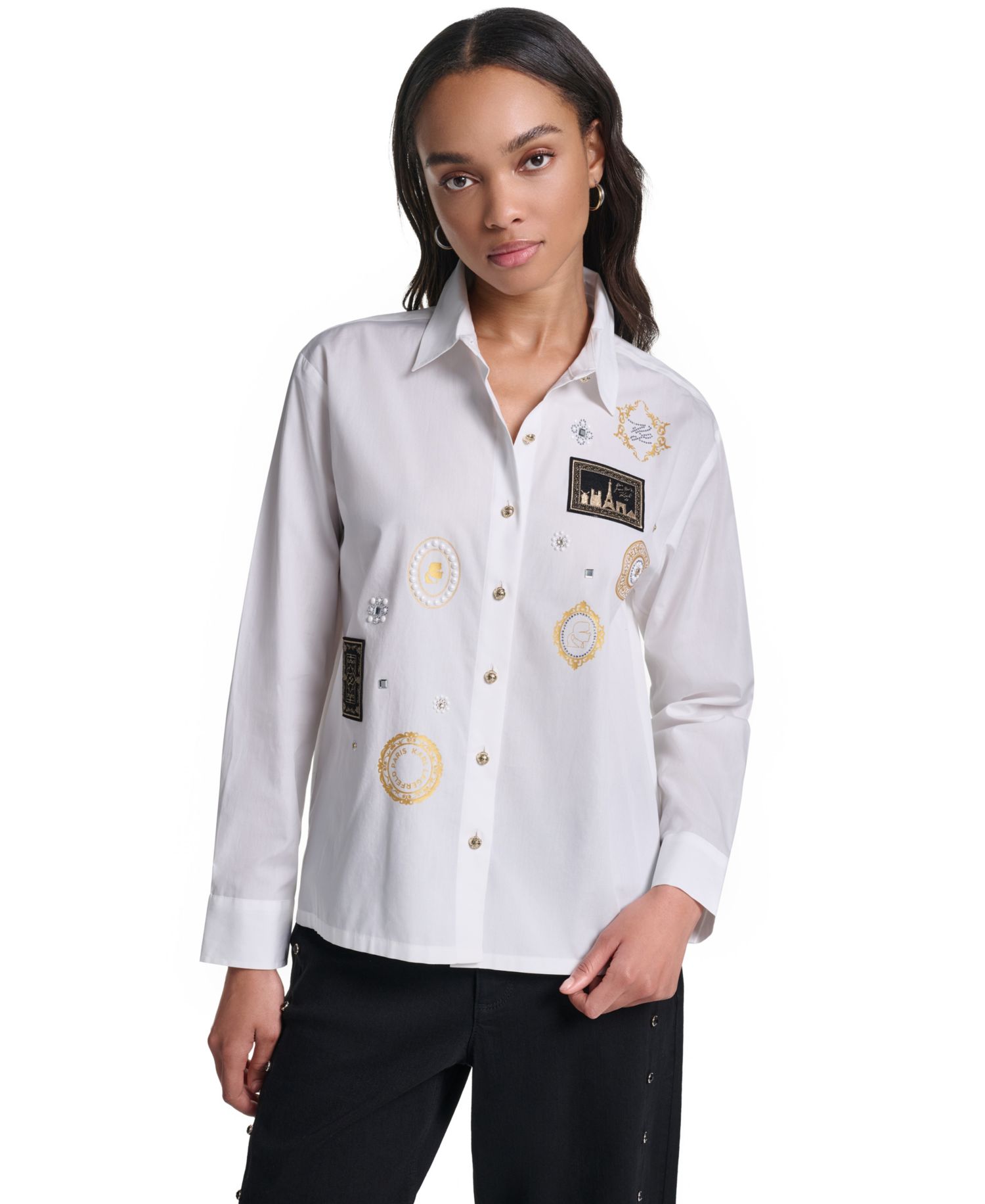 Women's Embellished Cropped Top