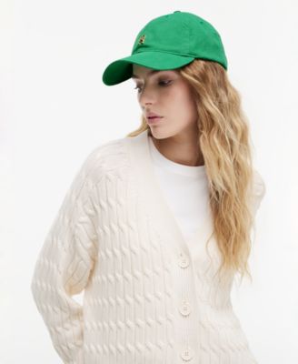Women's Cotton Embroidered Script Logo Adjustable Baseball Cap