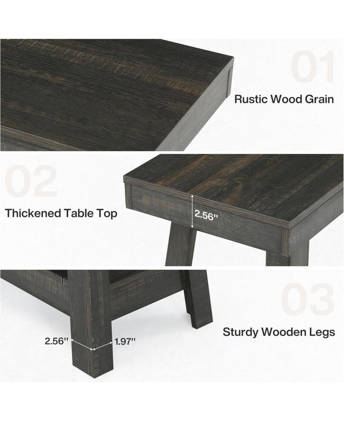 Slickblue 2-Tier Slim End Table with Storage for Sofa