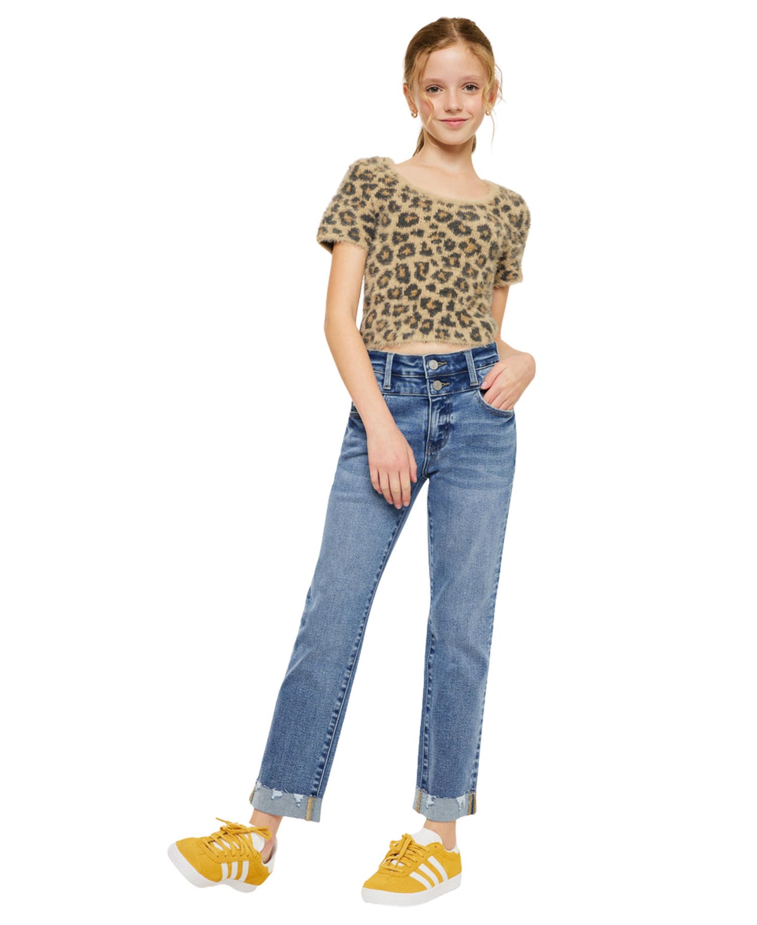 Big Girls Kate High Rise Slim Straight Jeans