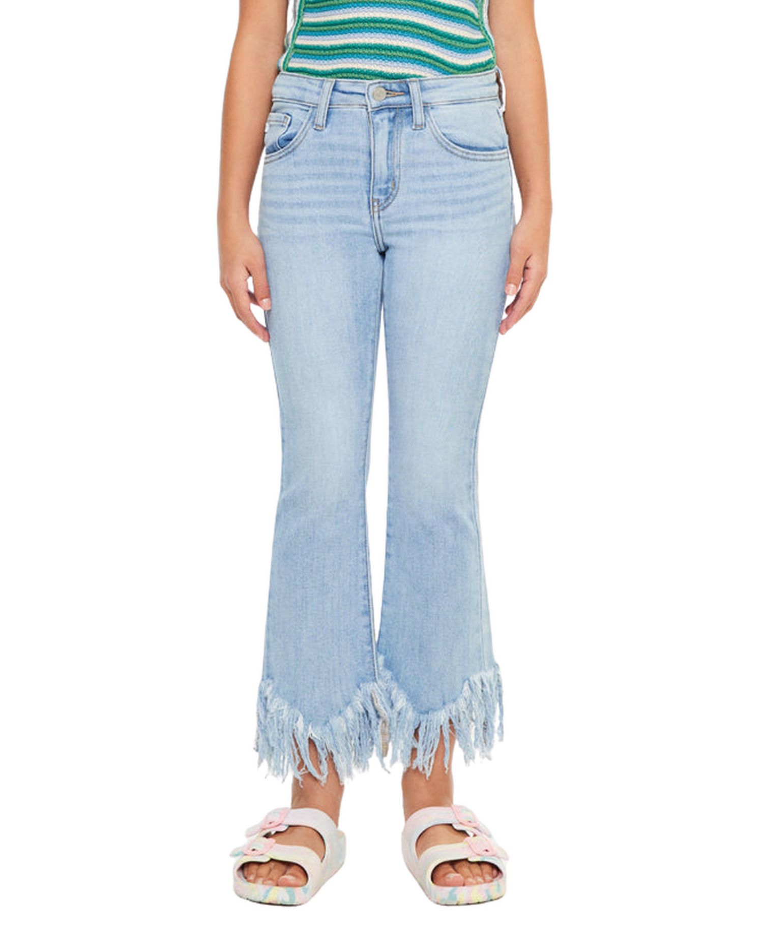 Big Girls Beth High Rise Crop Bootcut Jeans