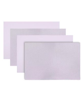 Montclair Reversible Premium Faux Leather 12" x 18" Rectangular Placemats Set of 4