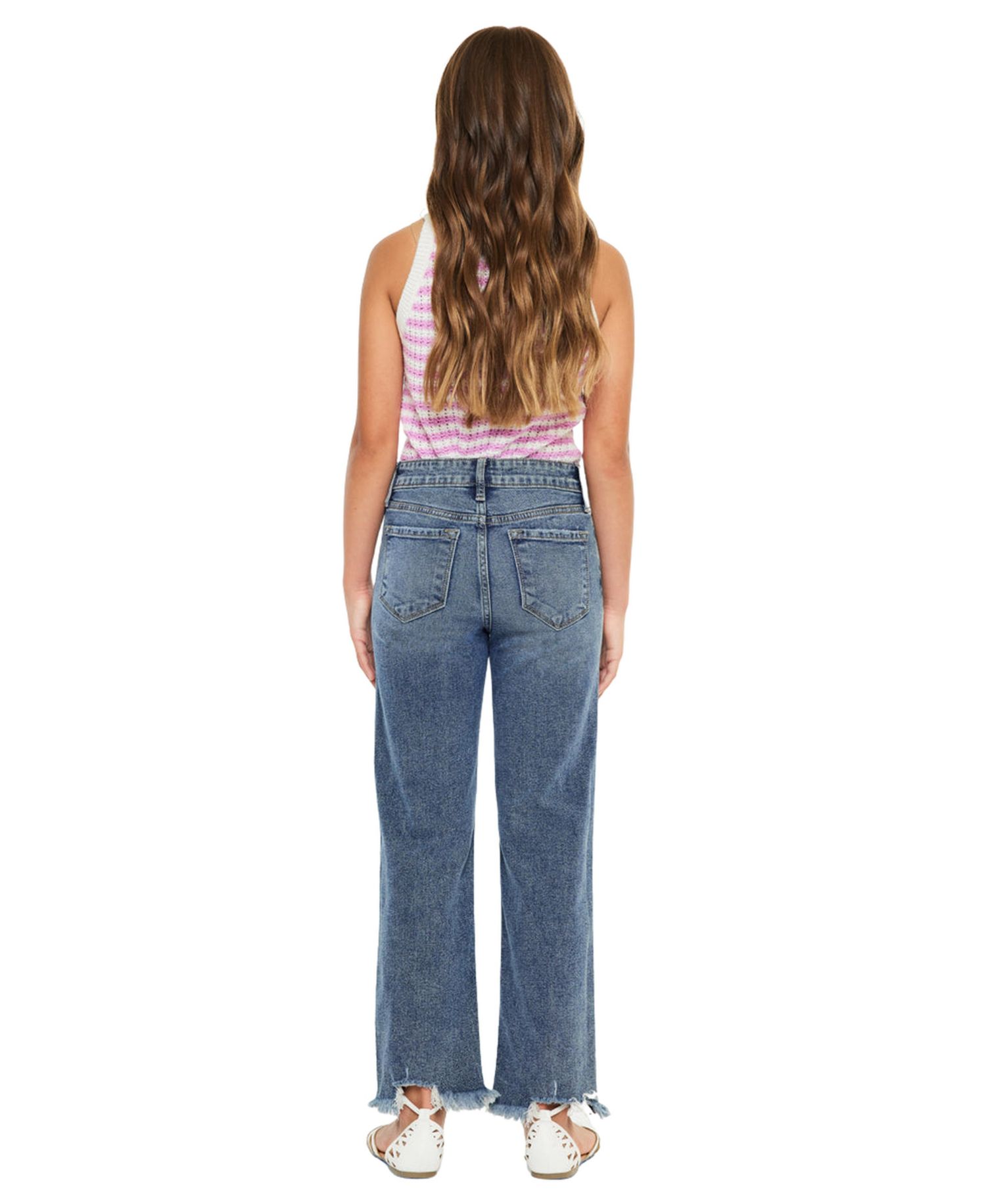 Big Girls Bianca High Rise Slim Straight Jeans