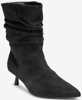 Women's Nyla Slouch Heeled Dress Booties - Extended Sizes Available