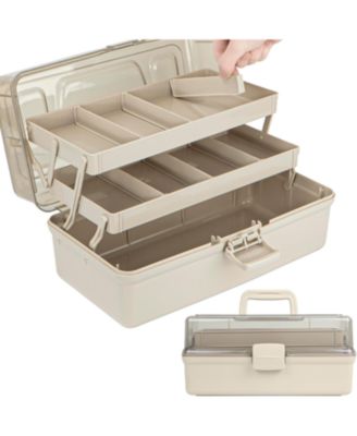 Craft Organizer Box with Adjustable Dividers