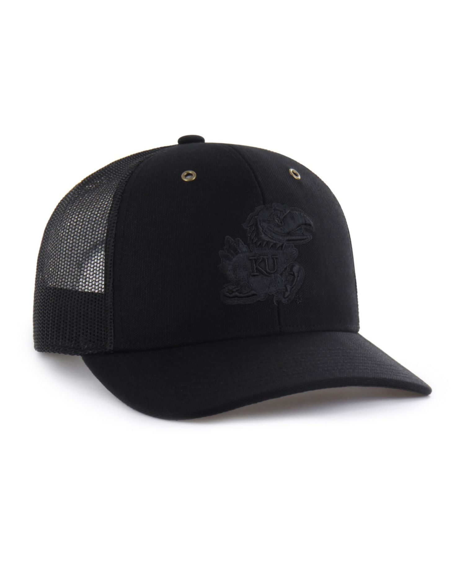 Carhartt x '47 Men's Black Kansas Jayhawks Trucker Adjustable Hat