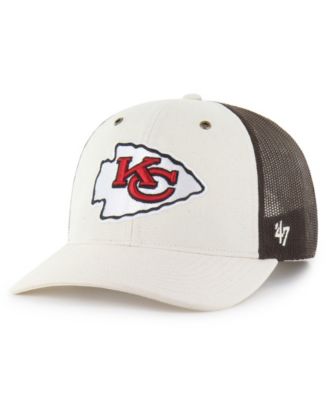 Carhartt x '47 Men's Natural/Brown Kansas City Chiefs Undyed Trucker Adjustable Hat