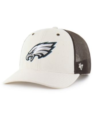 Carhartt x '47 Men's Natural/Brown Philadelphia Eagles Undyed Trucker Adjustable Hat