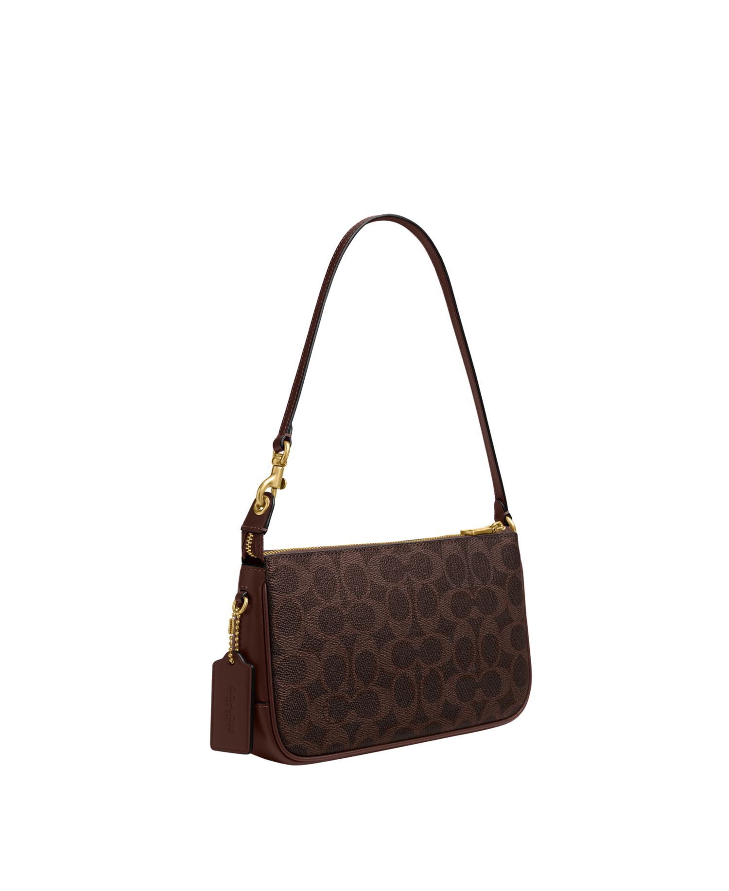 Plaza Small Signature Canvas Slim Shoulder Bag
