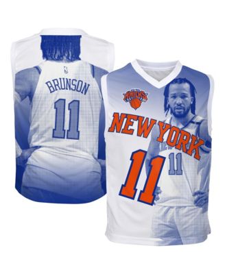 Big Boys and Girls Jalen Brunson Blue New York Knicks Hometown Fashion Jersey