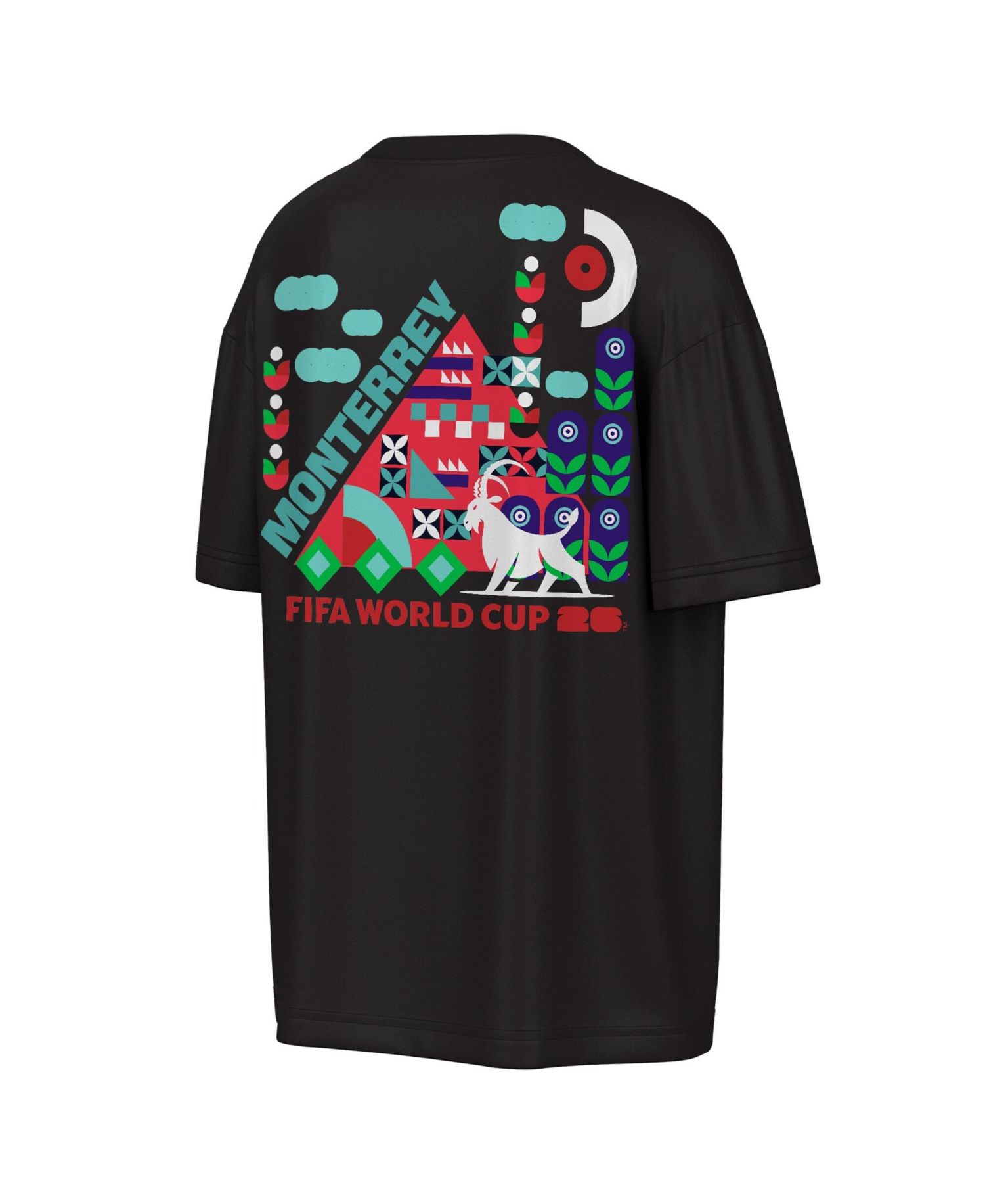 Men's Black FIFA World Cup 2026 Monterrey Big City Poster T-Shirt