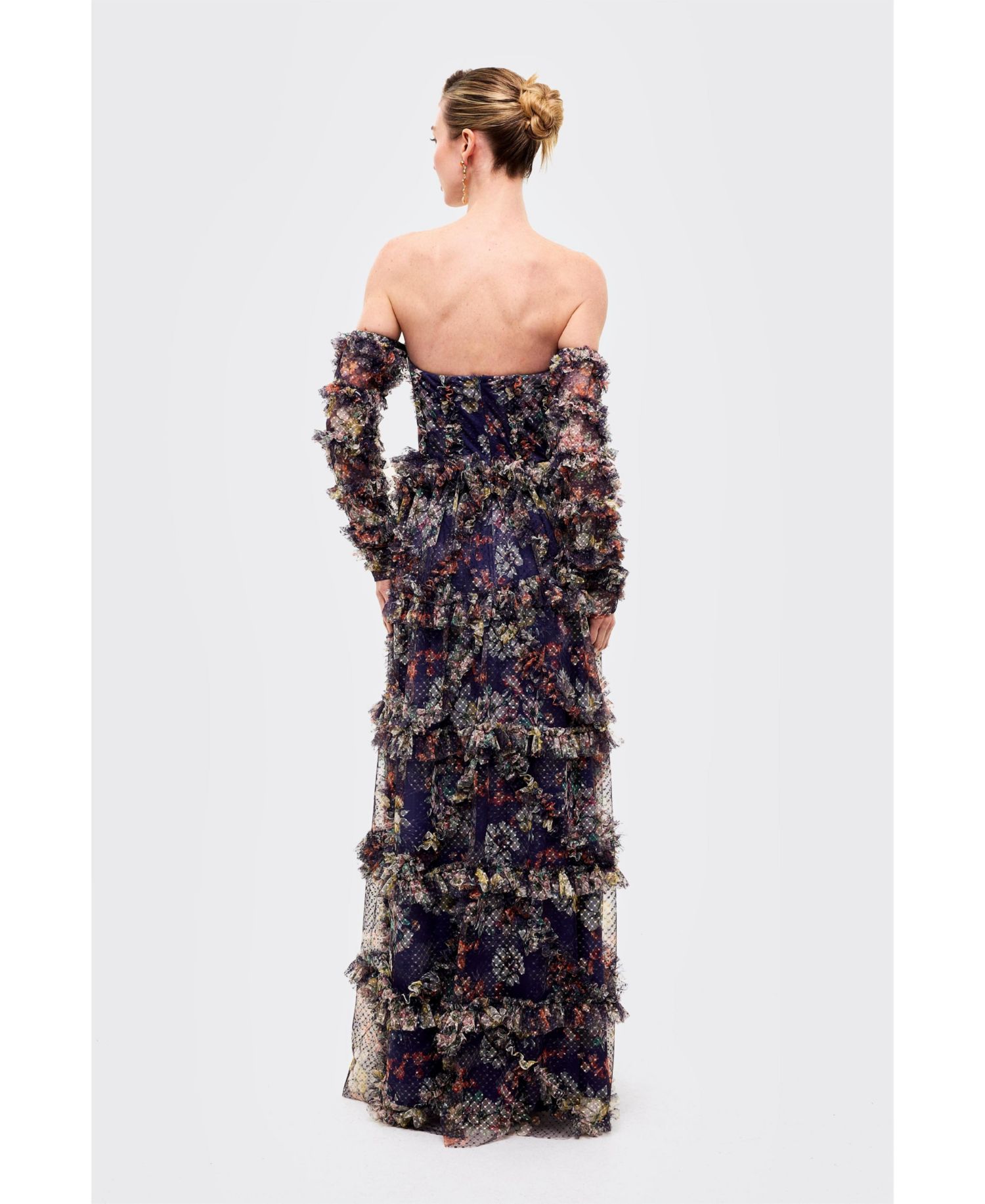 Women's Floral Ruffle Dress