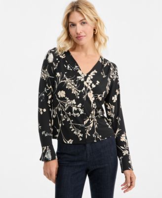Women's Floral Long-Sleeve Blouse