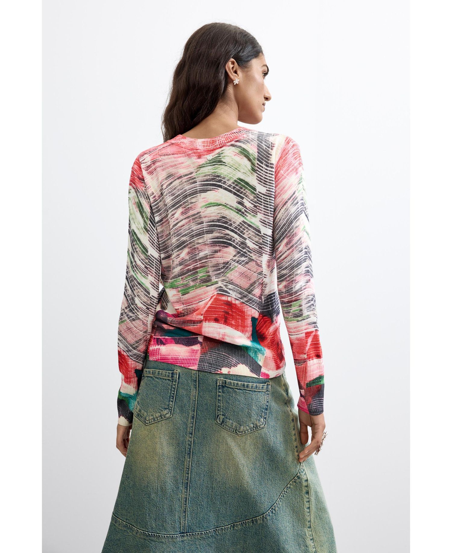 Women's Thin Printed Sweater
