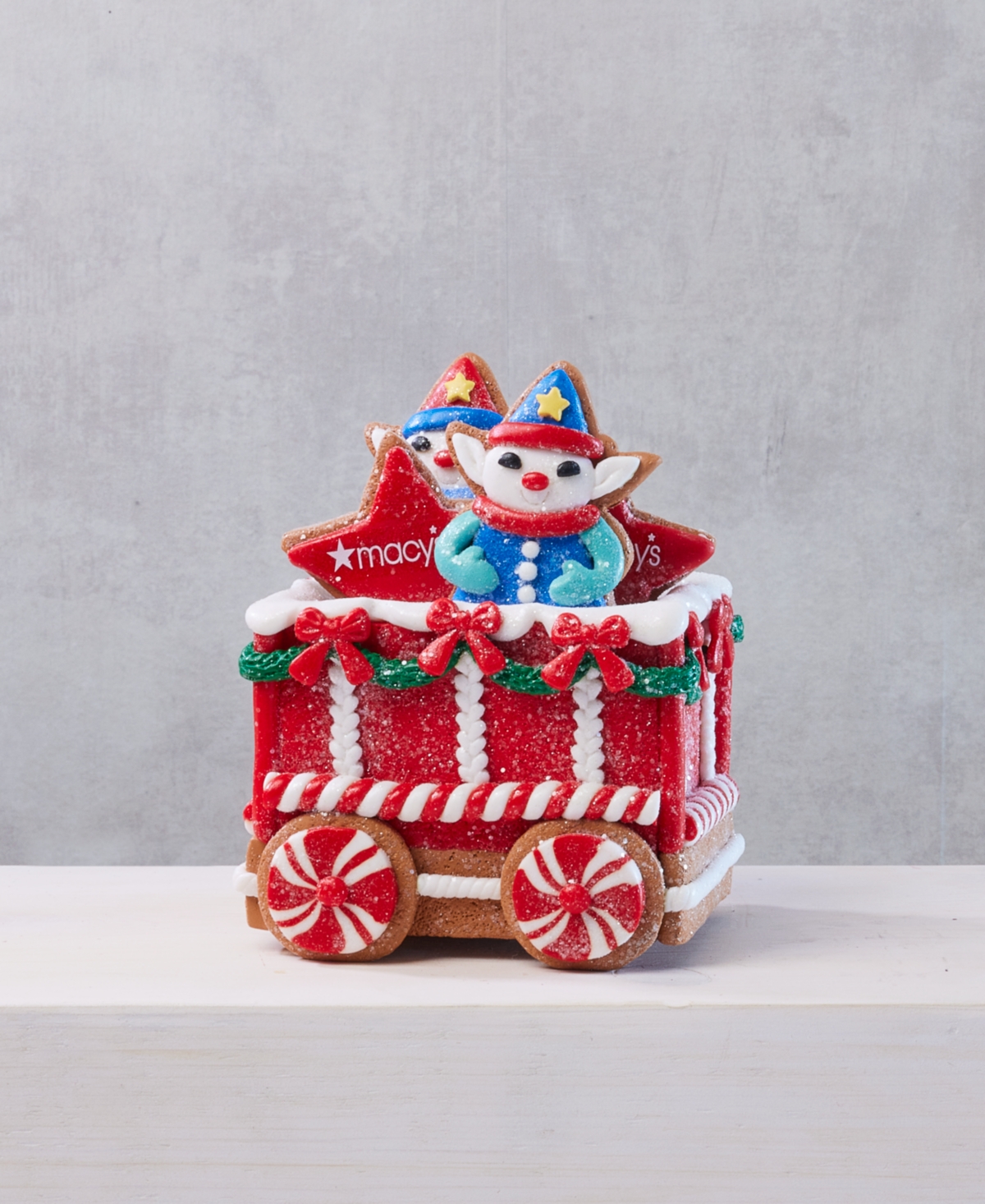 Macy's 100th Thanksgiving Day Clay Train Car with Elf, Macy's Exclusive