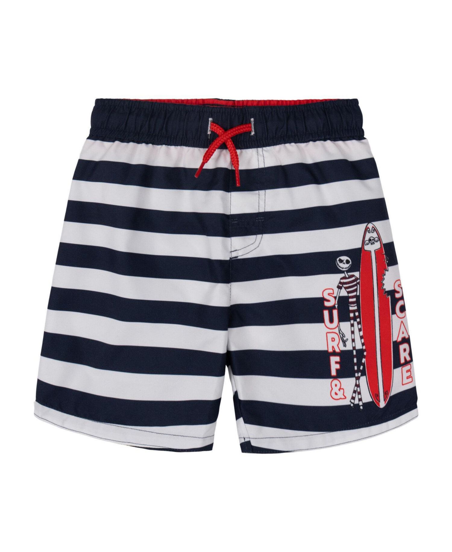 Boys Mickey Mouse Jack Skellington Swimwear 2-Piece Rash Guard and Swim Trunks Set