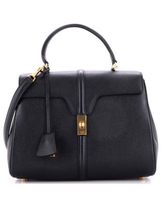 Medium 16 Top Handle Bag Grained Calfskin