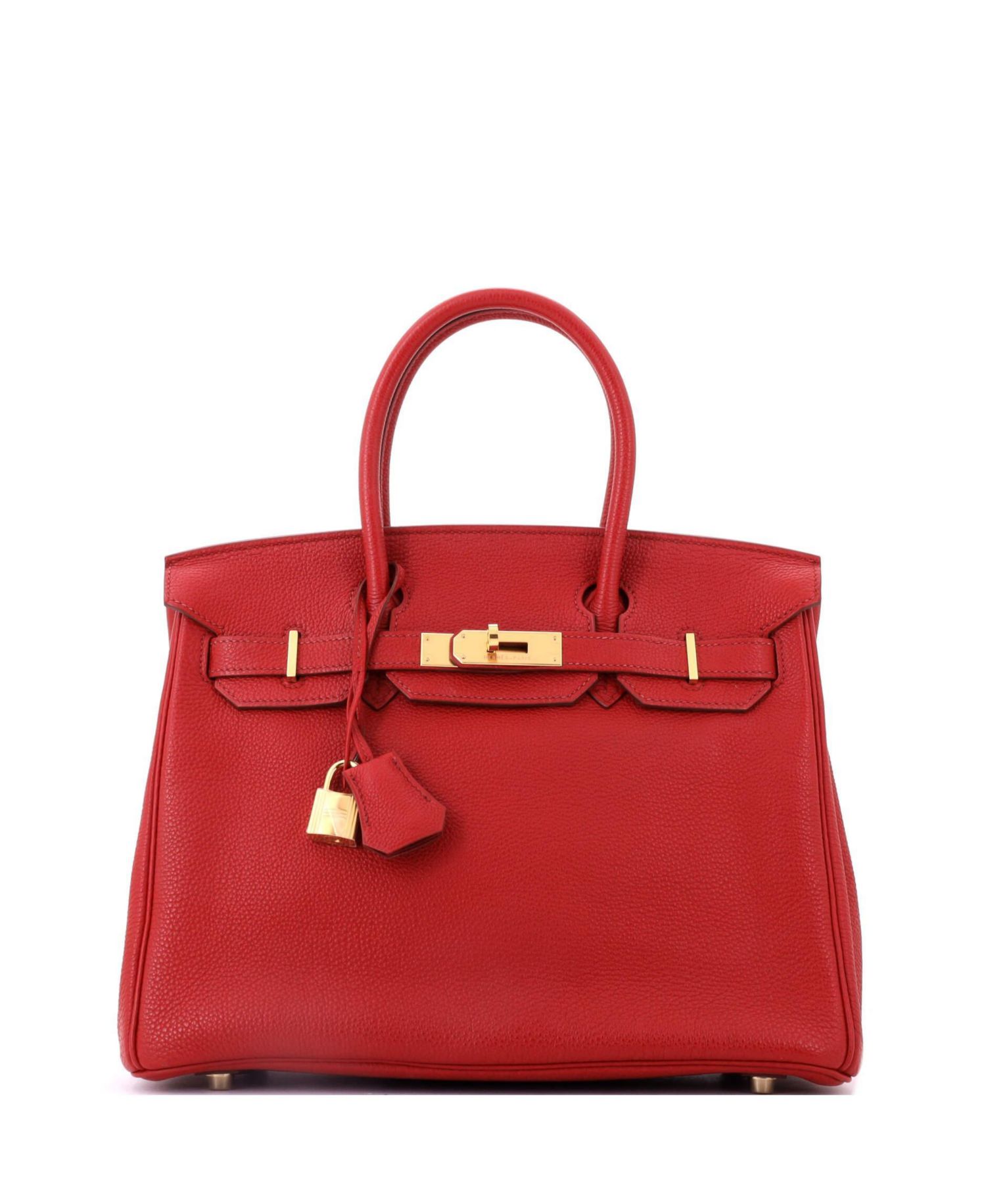 Birkin 30 Handbag Red Togo with Gold Hardware