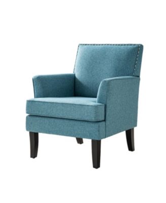 Herrera Classic Upholstered Armchair with Nail Head Trim for Living Room